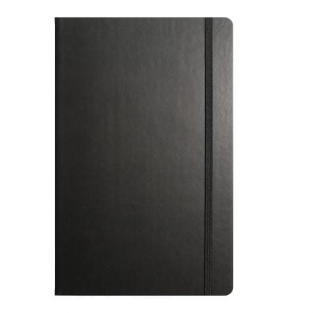 Medium, A5 note book, rounded corners, complete with pen.