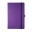 A5 medium size note book in purple with purple elastic closure band and pen loop. Soft touch cover for added luxury